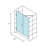 DreamLine Unidoor-X 58 - 58.5 inch W x 72 inch H Frameless Hinged Shower Door in Brushed Nickel - Left Wall Installation-39762352-17781479-122568068