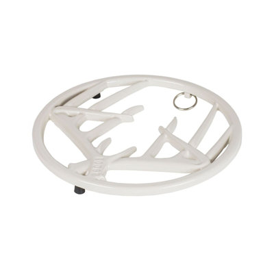 Enamel 8 Inch Antler Trivet Biscotti