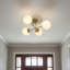 Laiton en métal semi-encastré moderne à 4 lumières 22,4 pouces E12-974459364-974459366-974459385