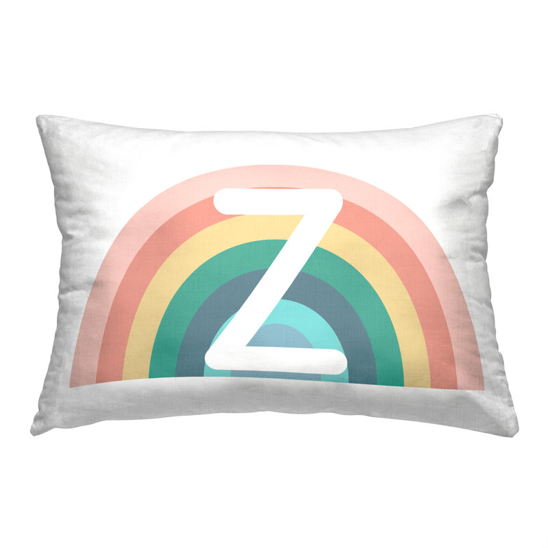 Coussin Rainbow Initiale, Z