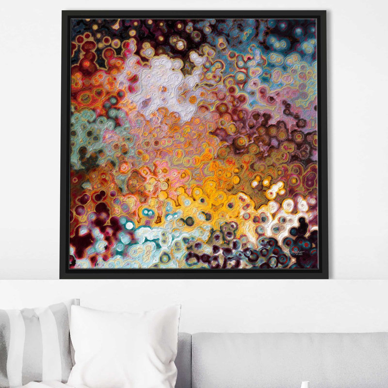 "Proverbes 16: 3 il établit mes pensées (horizontal)" par Mark Lawrence, reproduction sur acrylique, Cadre flottant noir