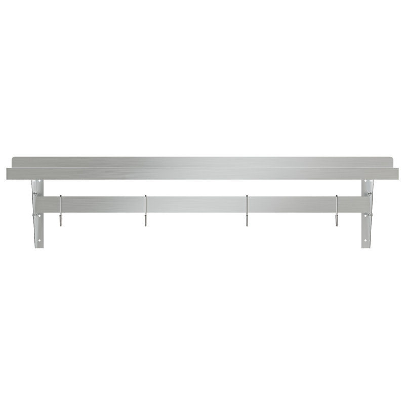 Stainless Steel Rectangle Wall Mounted Pot Rack