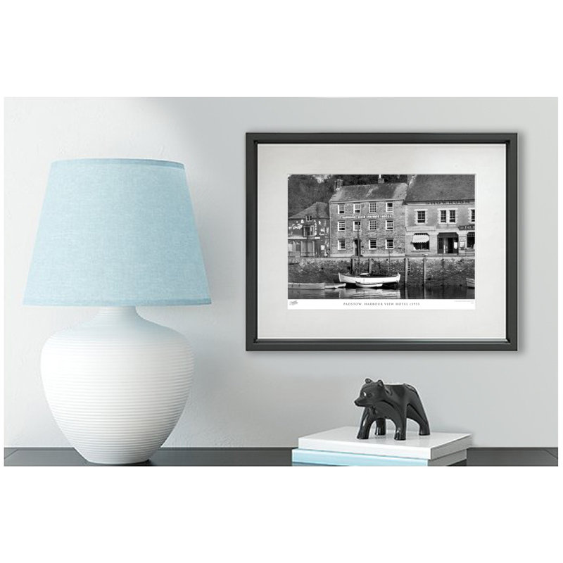 Padstow, Harbour View Hotel C1955 - Single Picture Frame Print, 28cm H x 36cm W x 2.3cm D