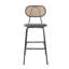Ensemble de 2 tabourets de bar industriels en rotin Iraheta