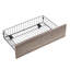 Structure de lit en métal avec tête de lit en tissu d'ameublement, doublure USB et pied de lit avec tiroirs-1529169946