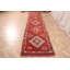 Tapis de couloir anatolien rétro en laine rouge Herki