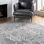 Tapis à motif de médaillon pour le salon, la chambre à coucher, la salle à manger et la cuisine Almirka, gris / ivoire-1531858028