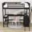 Wood Loft Bed With Desk And Shelves-1212498763-1212498772
