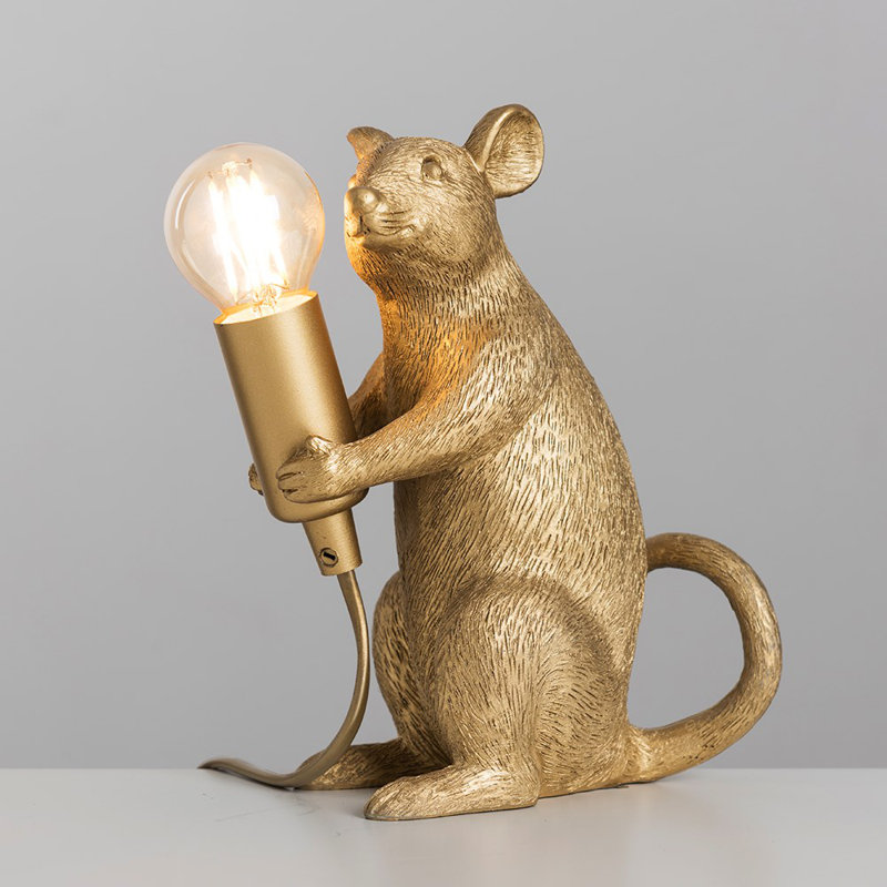 Novelty Lamp, No, Metallic Gold