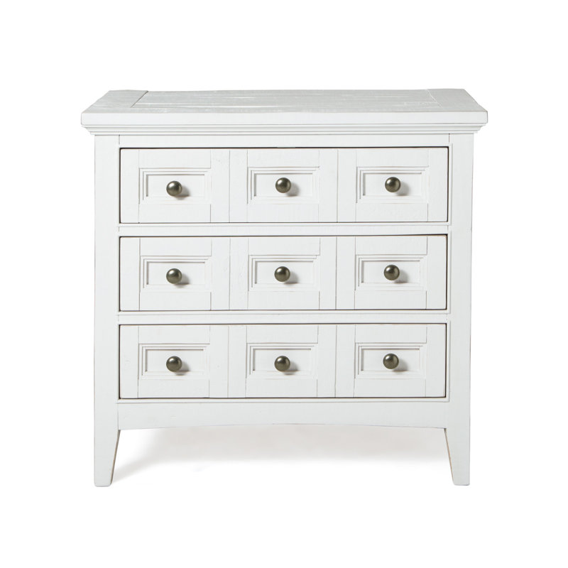 Sarenac King Panel Bed With 2 Nightstands, White, 3 Pcs: Bed, 2 Nightstands, King