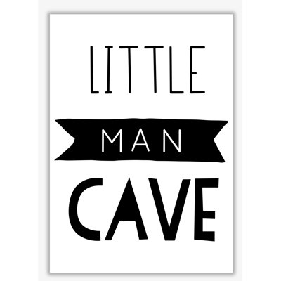 Little Man Cave Banner - Print
