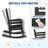 HDPE Rocking Chair Set of 4 – Weatherproof High-Back Patio Rockers for Porch, Lawn, or Deck-129202966