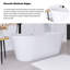 Baignoire de trempage autoportante en acrylique 67 po. X 30 po.