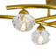 Lustre spoutnik moderne à 6 lumières de 29,1 po avec abat-jour en cristal Inez-1419407909
