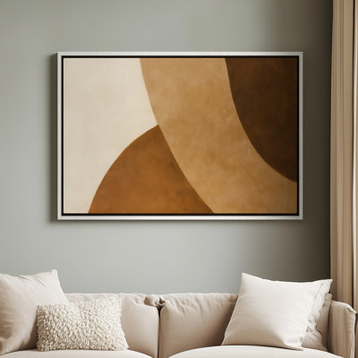 Art mural encadré, impressions murales abstraites rétro pour chambre à coucher - 16 po x 24 po