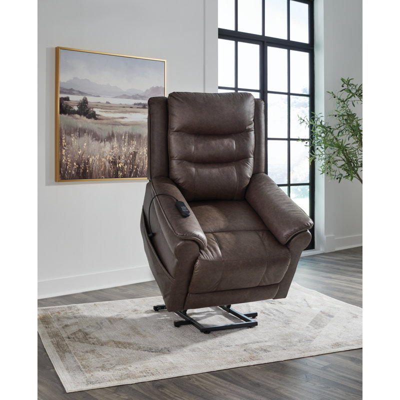 Oatman Power Lift Recliner, Brown