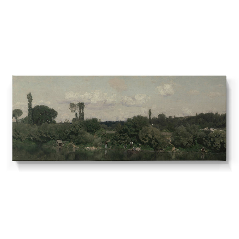 Série paysage -DXCIV- Toile tendue avec châssis - Prêt à accrocher, H 12 po x l 30 po