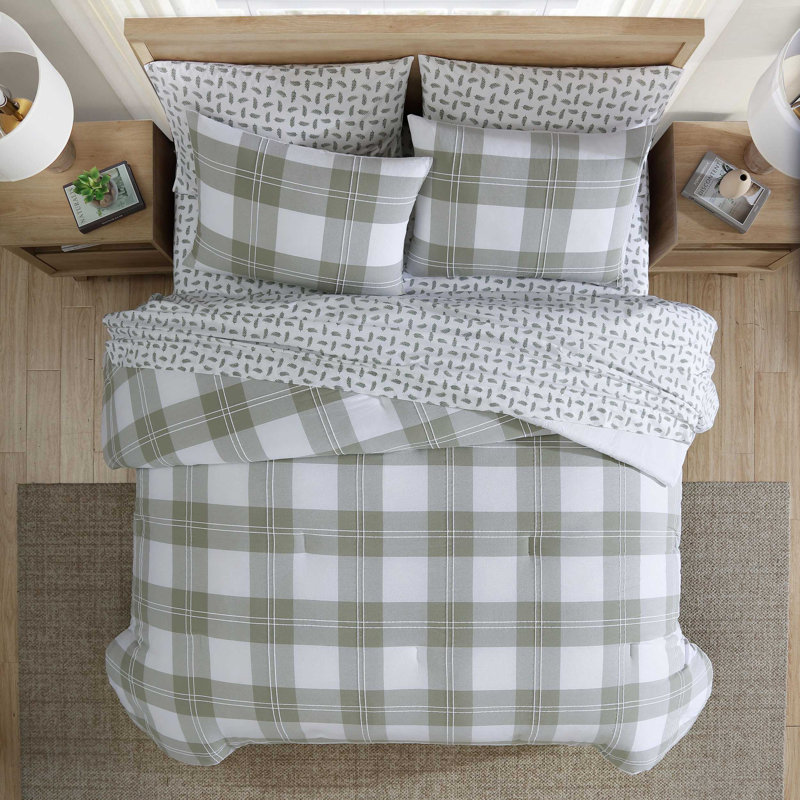 Ensemble d'édredon Eddie Bauer, Édredon pour lit simple + 1 taie décorative stan