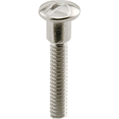One-Way Shoulder Screws, #10-24 x 1-3/16 in., Steel Construction, Chrome (25 Pack)