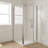 OVE Decors 36" x 36" Square Shower Base Pan, White Acrylic, Hidden Side Drain, Reversible Design