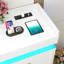 Commode 12 tiroirs l 70,08 po avec station de charge et bande lumineuse DEL-287352806