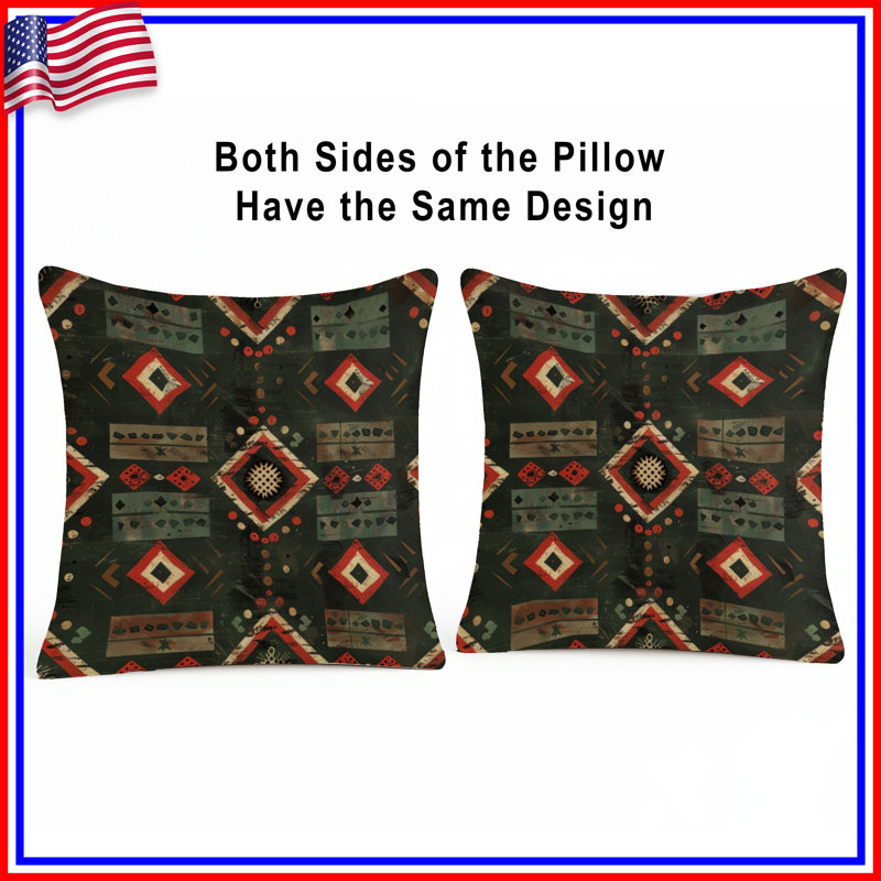 Coussins décoratifs Southwestern, 20 x 20 pouces