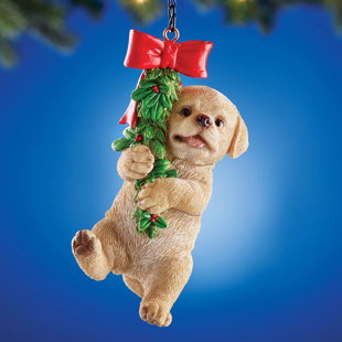  Tree Buddees Pet Puppy's First Christmas Bone Present Dog  Ornaments (Black Lab) : Home & Kitchen