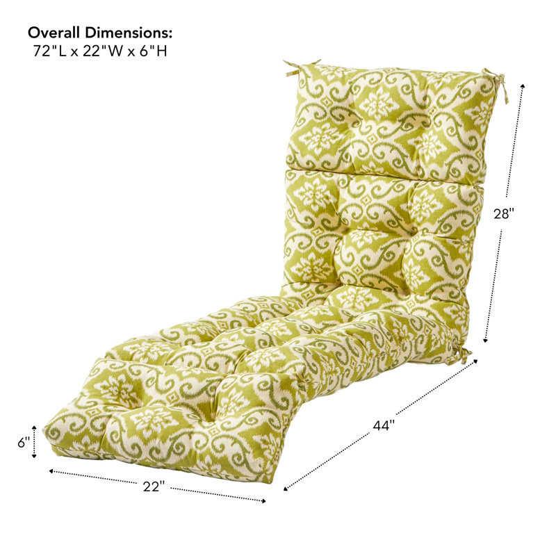 Coussin de chaise longue d'extérieur capitonné Shipton, Shoreham