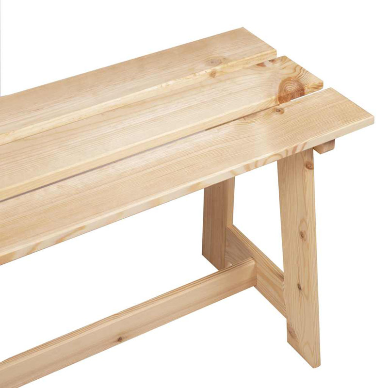 Solid Wood Outdoor Bench