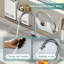 Robinet de cuisine en acier inoxydable à une arche à bec rétractable à double fonction Finish-21419051