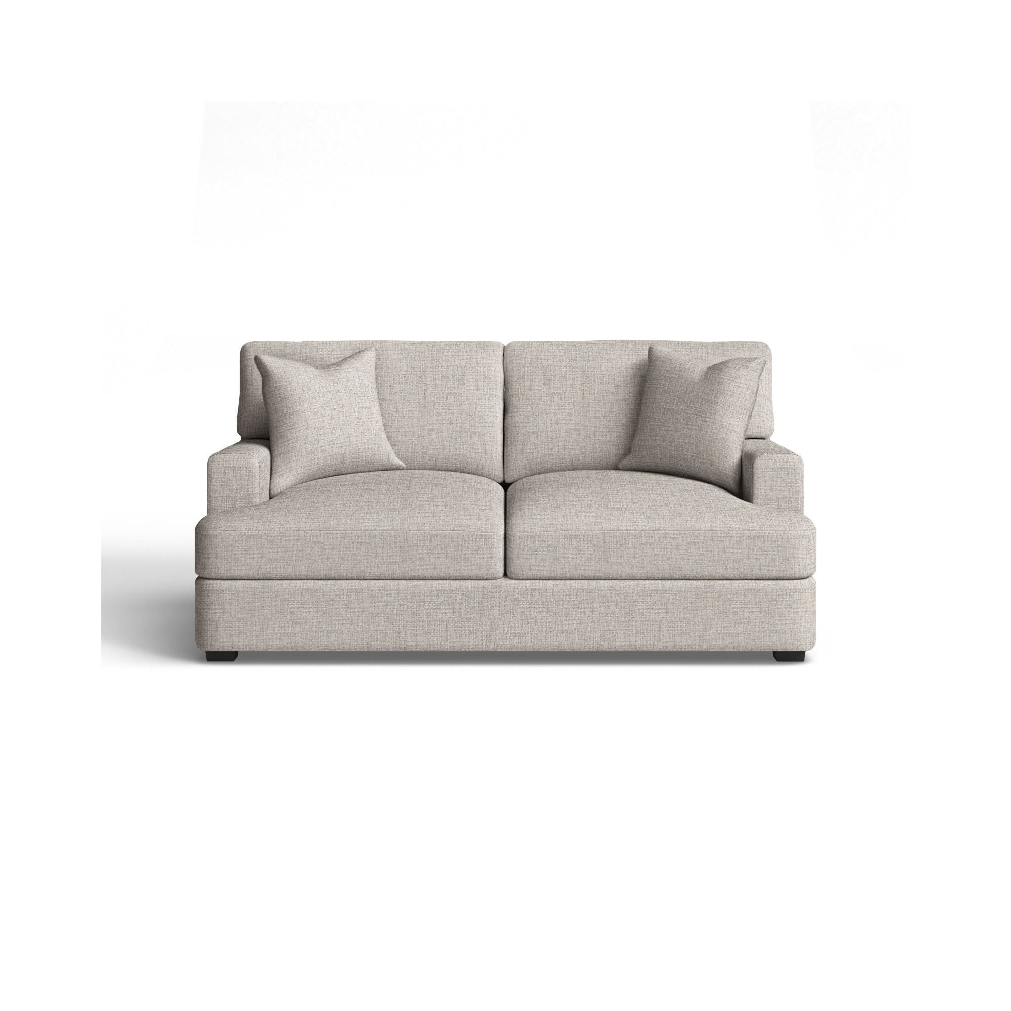 Emilio 65'' Upholstered Loveseat, Sustain® Dursky Ivory