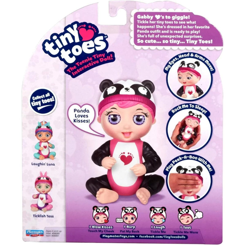 Tiny Toes Giggling Gabby Panda Interactive Doll