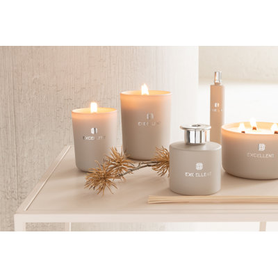 Seasonal Glass Jar Candle with Holder