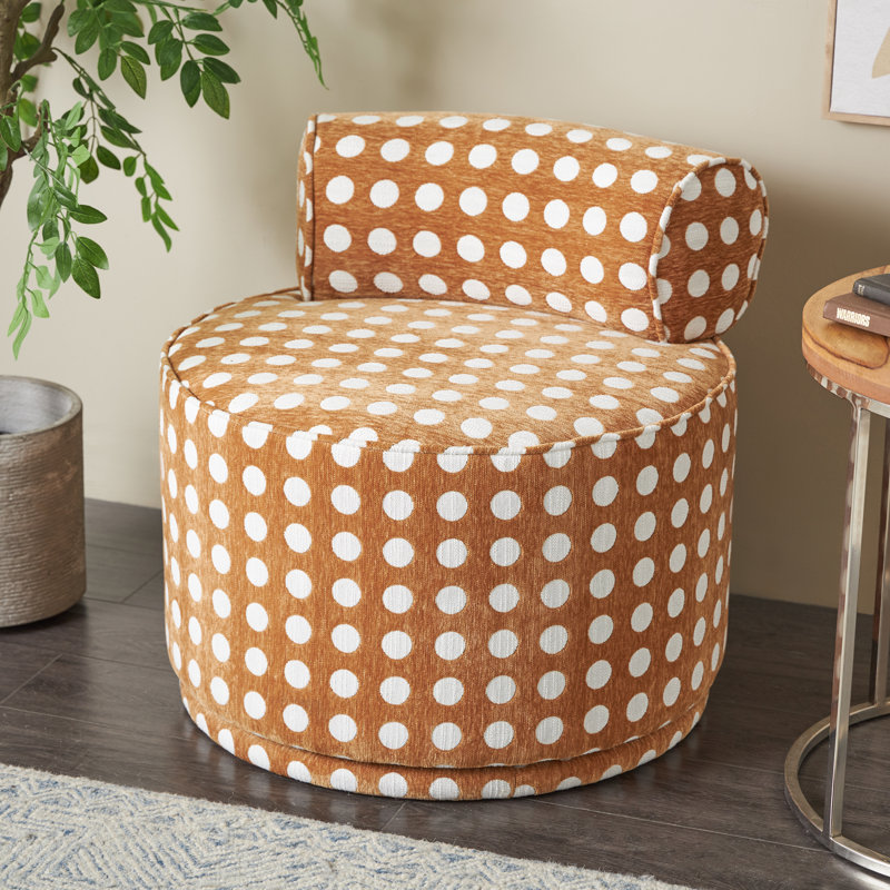 Fauteuil décoratif rond Hercle Brown