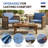 Outdoor Patio Metal Armchair With Cushions-119342292