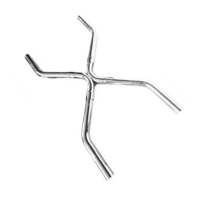 Universal 2.5-Inch OD Stainless Steel Exhaust Y-Pipe Kit for LS Swap, Camaro, Silverado, Chevelle Custom Build