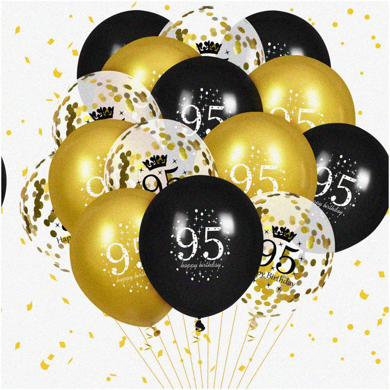 Glittery Silver Number 5 Table Decoration