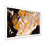 Orange et vagues de marbre noir I - peinture sur toile-67231385-67231396