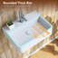 Belfry Bathroom Mandel 26mm L x 38mm W Natural Ceramic Rectangular Sink