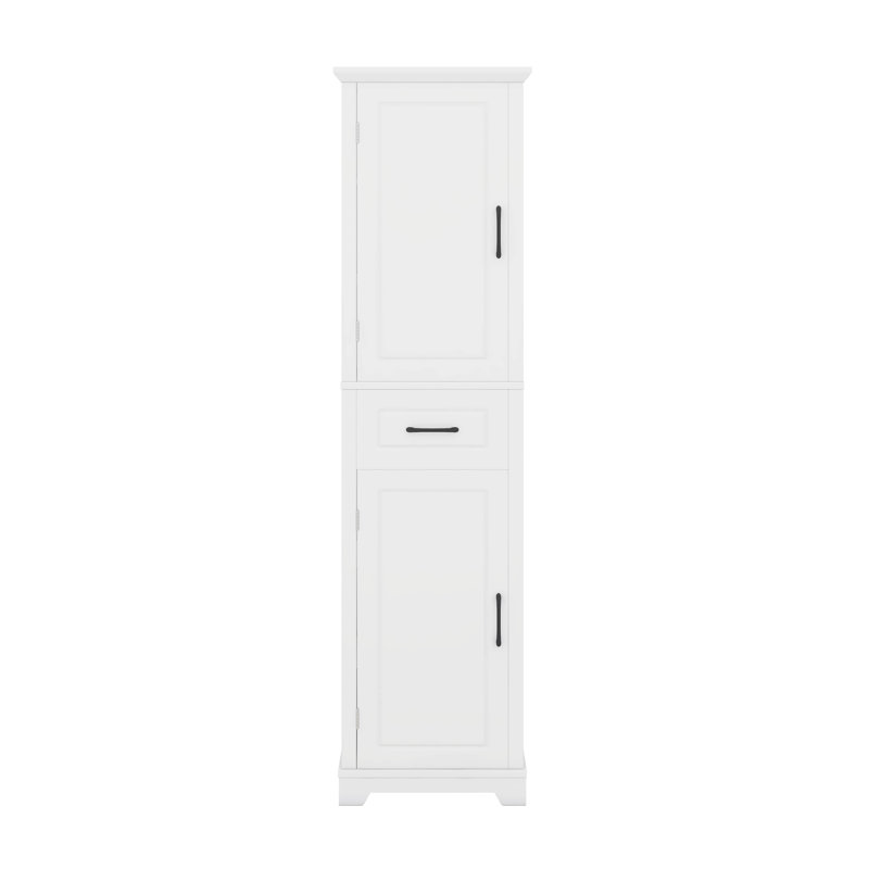 Grande armoire de rangement pour salle de bain avec tablettes réglables