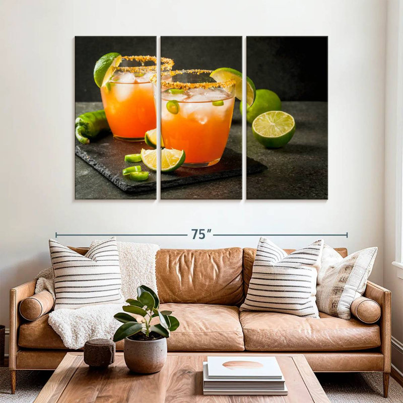 Yarlin épicé Michelada cocktail, H 42 po x l 65 po