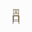 Chaises à hauteur de comptoir à lattes en placage d'hickory l 18 po x P 22 po x H 40,25 po Almond (ensemble de 2)