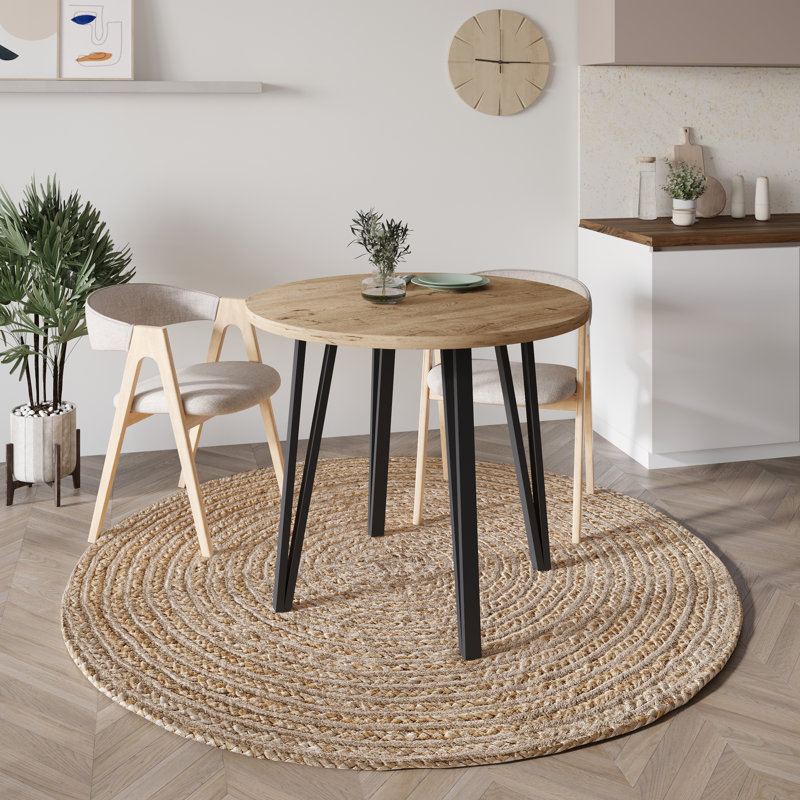 Alphonsia Round Dining Table, Brown