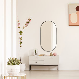 Metal Oval Mirror