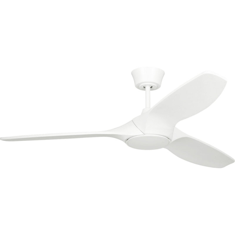 Selen Smart LED Ceiling Fan, Matte White, Matte White, 52" Wide