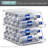 Set of 2 Stackable Water Bottle Organizer Bins with Lids