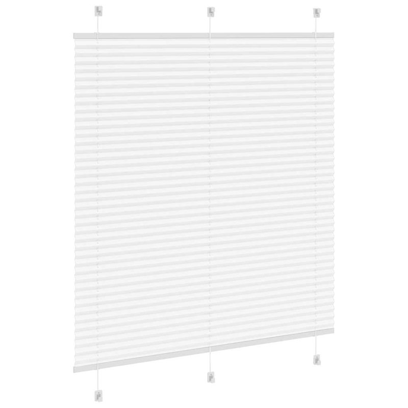 Room Darkening Pleated Shade, White, 115cmW x 150cmL