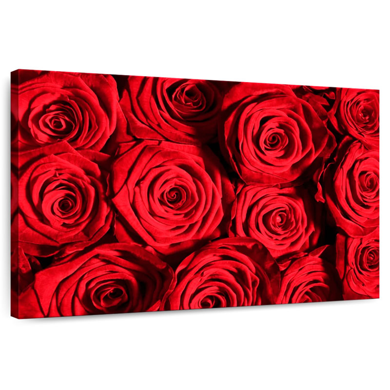 Harnek superbes roses rouges, H 8 po x l 12 po