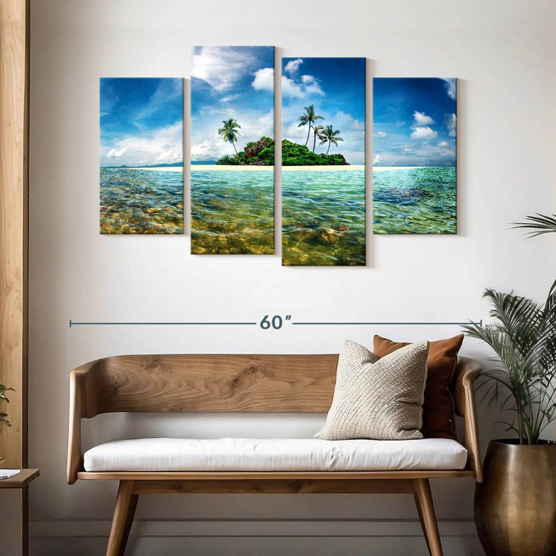 Gillard Exotic Paradise Island, H 32 po x l 52 po