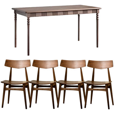 Rectangular 59'' L x 31.49'' W Dining Set
